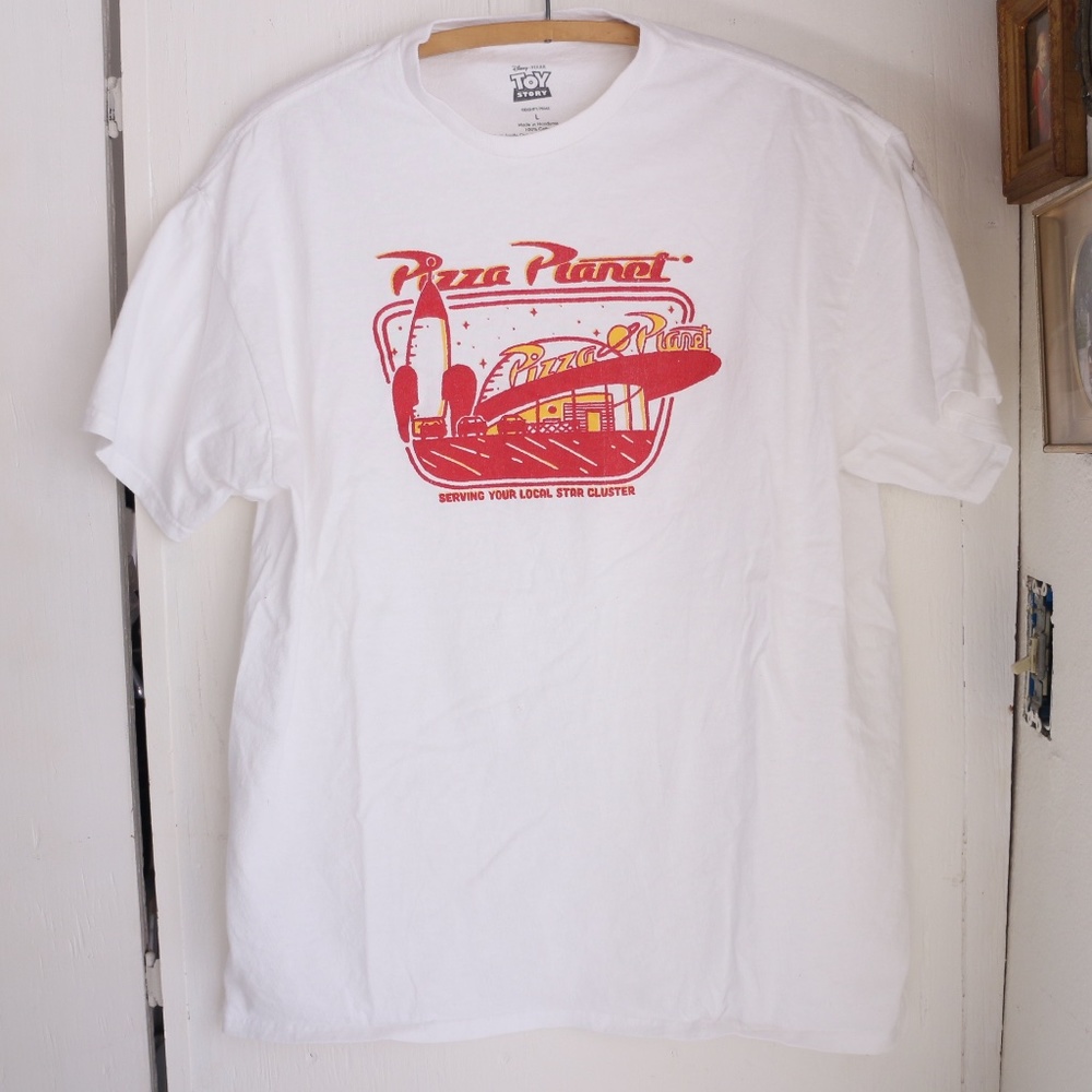 Disney Pixar Toy Story Pizza Planet White T-shirt
